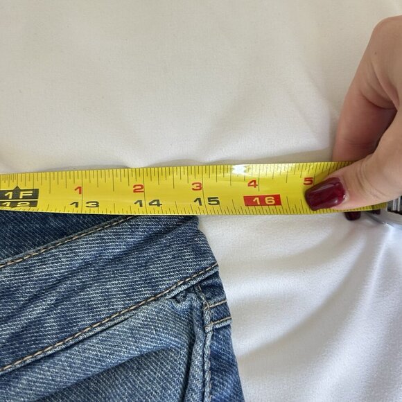 D. Jeans Womens 10 Stretch Light Wash Buttons Normcore Comfy Cute Trendy - Picture 4 of 6